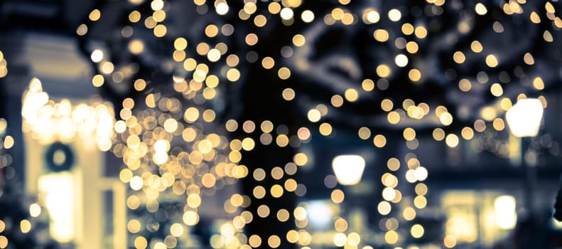 Blurry lights on the Christmas market, Austria