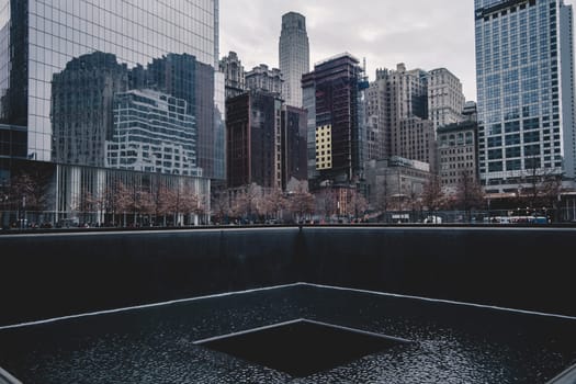WTC Memorial Plaza, National September 11 Memorial, Manhattan, New York, United States of America.
