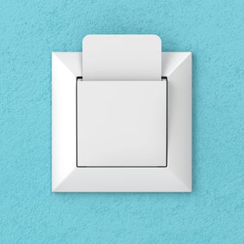 Key card reader on the wall in the hotel room, front view