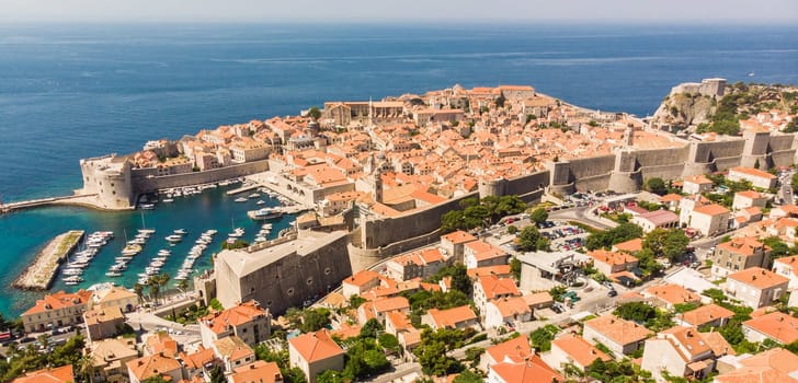 A panoramic view of the walled city, Dubrovnik Croatia