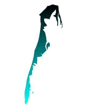 Map of Hiddensee