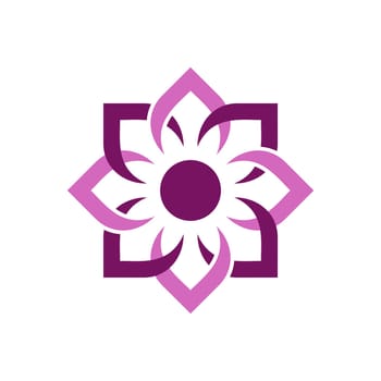 Abstract Ornamental Flower Logo Template Illustration Design. Vector EPS 10.