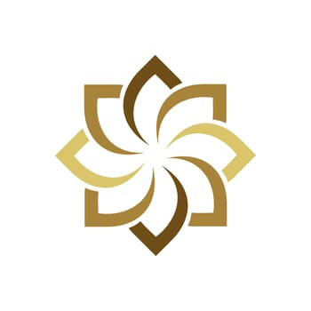 Abstract Ornamental Flower Logo Template Illustration Design. Vector EPS 10.