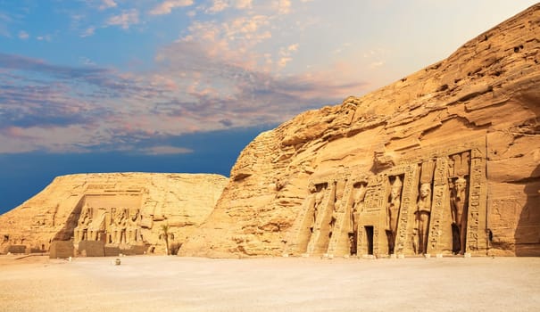 Abu Simbel, the Small Temple of Hathor and Nefertari, Egypt.