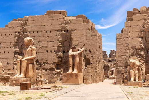 The third pylon of the Karnak Temple, Luxor, Egypt.