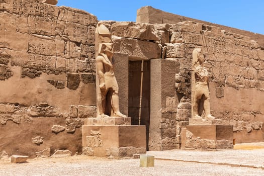 Second pylon of the Karnak temple of Luxor, Egypt.