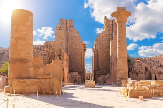 The Great Hypostyle Hall of the Karnak Temple, Luxor, Egypt.