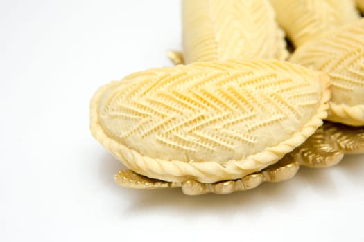 Shekerbura as Novruz symbol.Azerbaijani sweetness .