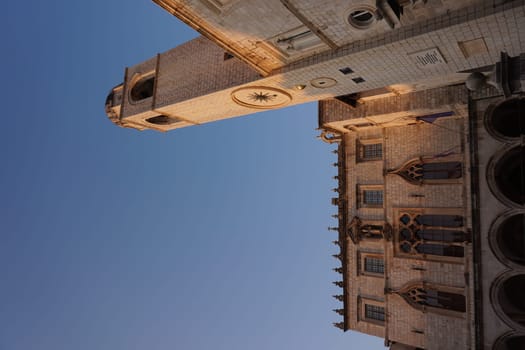 Dubrovnik's famous belltower and Sponza's Palace, Croatia 2020