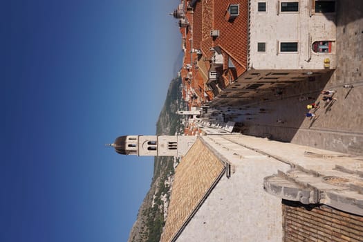 View from the Dubrovnik City Walls onto the old town, Croatia 2020
