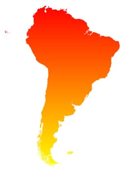 Map of South America