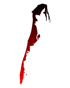 Map of Hiddensee