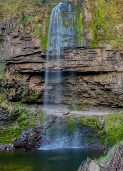 Henrhyd Falls (Sgwd Henrhyd) - Brecon Beacons National Park, Wales, United Kingdom