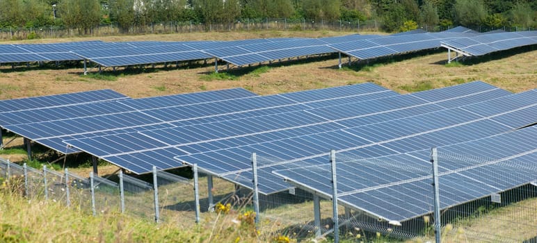 A photovoltaic system, renewable energies, new technology in Germany