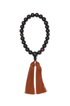 Buddhist rosary called Juzu. Buddhist tool used for praying at funeral