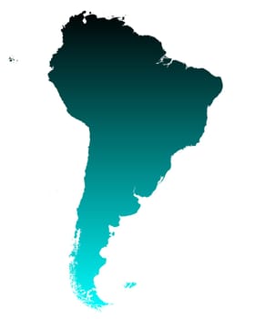 Map of South America