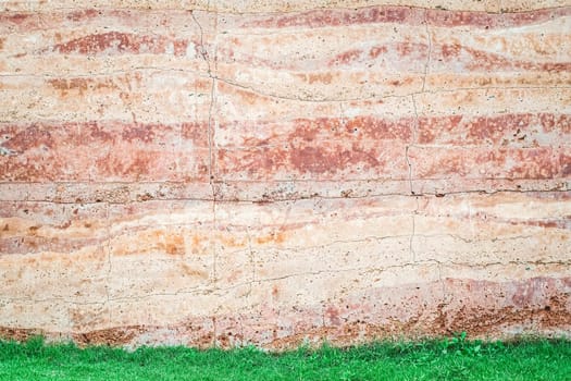 Abstract nature Soil patterned layer of clay soil for the background.