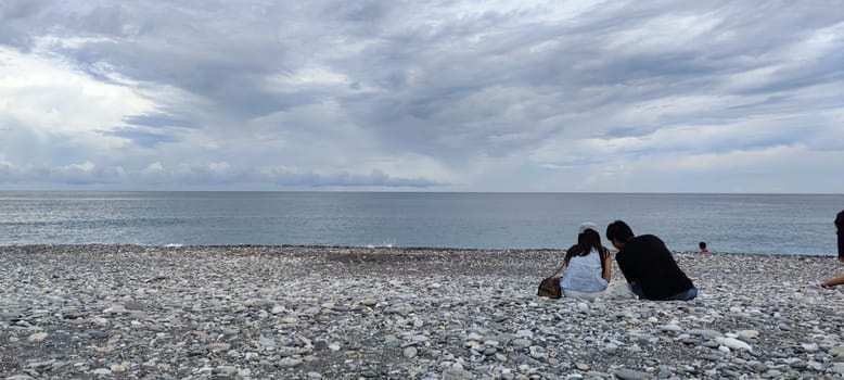 Hualien Mambo Beach, Taiwan - 30 Aug, 2021 : The beach Hualien Mambo, Taiwan