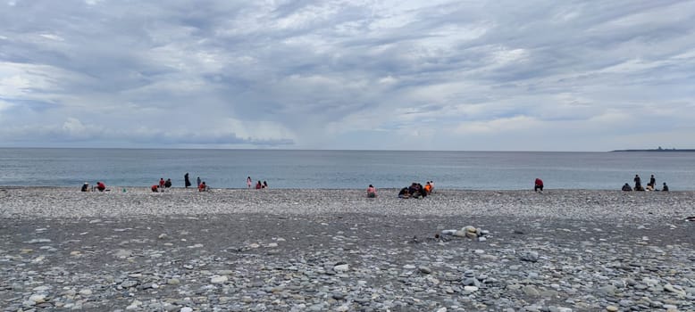 Hualien Mambo Beach, Taiwan - 30 Aug, 2021 : The beach Hualien Mambo, Taiwan
