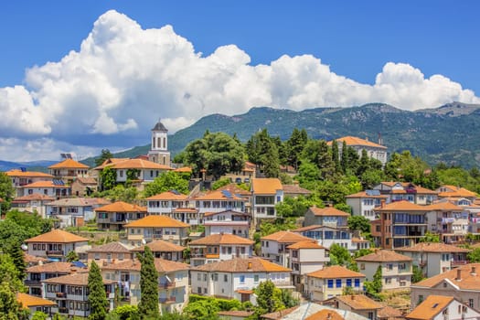 The View on old town of Ohrid in Noth  Macedonia, Balkans