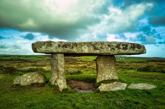 Lanyon Quoit - dolmen in Cornwall, England, United Kingdom