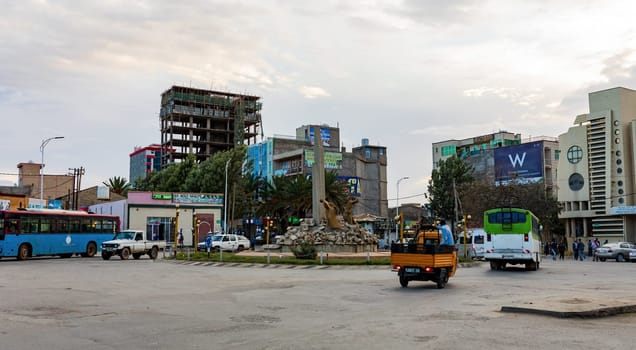 Mekelle, ETHIOPIA, APRIL 29th. 2019, Ordinary Ethiopians on the street of Mekelle, the capital city of Tigray National Regional state.. April 29th. 2019, Mekelle, Etiopia