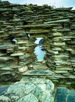 Remains of Tintagel Castle - Tintagel, Cornwall, United Kingdom