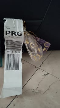October 15 2024 Prague Czech Republic Europe Package floor wrapping. High quality photo
