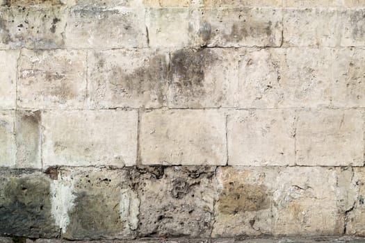 Texture of stone wall photographed close up