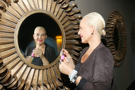 Natascha Ochsenknecht presents her new nail polish collection "Catherine"" in Hamburg,17.04.2015"