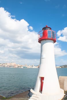 Particular of a headlight - Sea mark