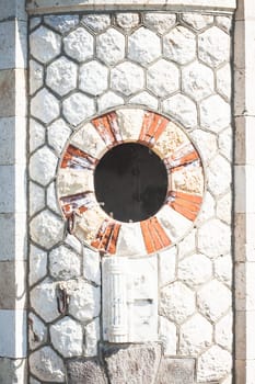 Old light signal port in west pier cagliari