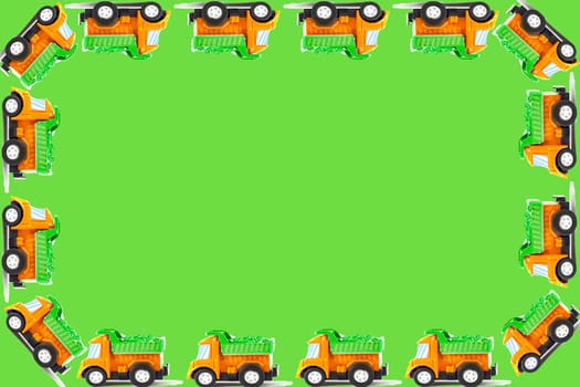 Frame of Earth moving toy. Kids Frame