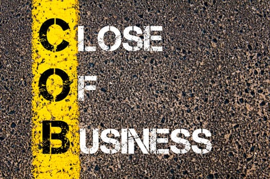 Business Acronym BMI - Body Mass Index..Yellow paint line on the road against asphalt background. Conceptual image