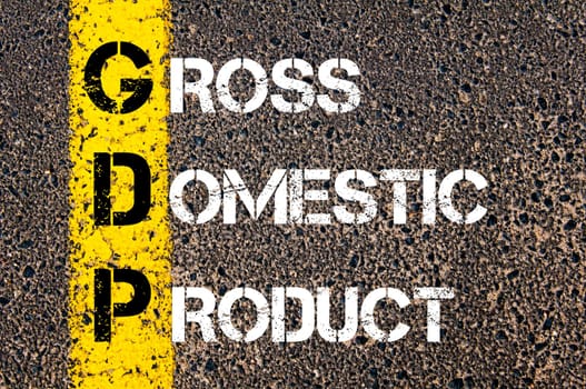 Business Acronym BMI - Body Mass Index..Yellow paint line on the road against asphalt background. Conceptual image