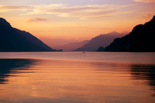 swiss lake at brienz, Switzerland