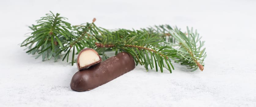 Marzipan bread, typicalg erman christmas sweets called Marzipanbrot