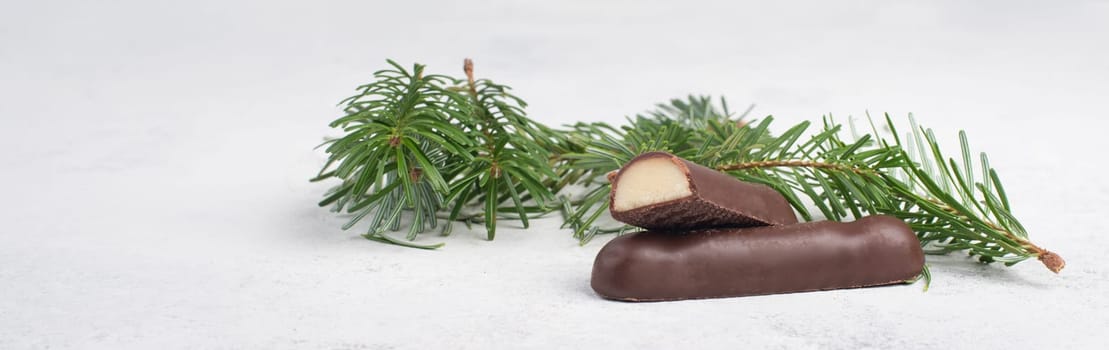 Marzipan bread, typicalg erman christmas sweets called Marzipanbrot