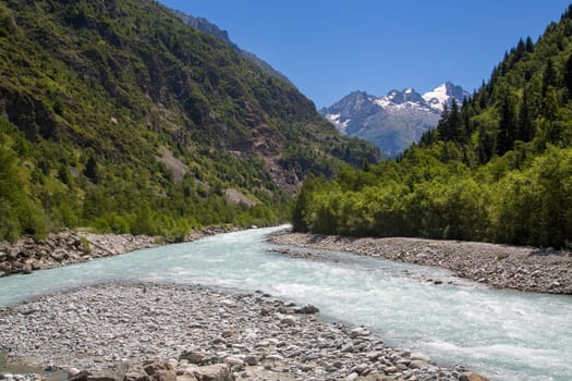 The Veneon river in the Oisans Region, France