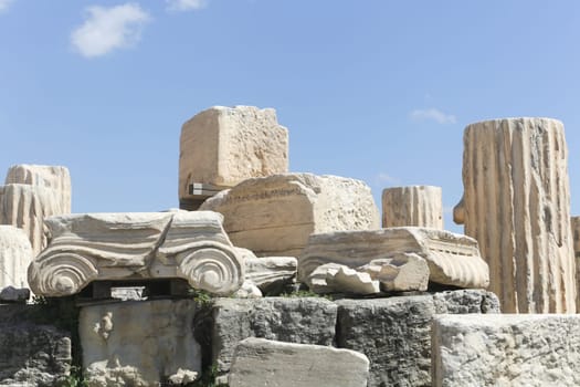 The Parthenon at the Acropolis in Athens, Greece