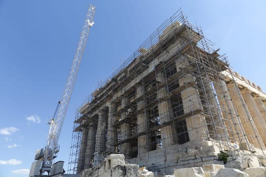 The Parthenon at the Acropolis in Athens, Greece