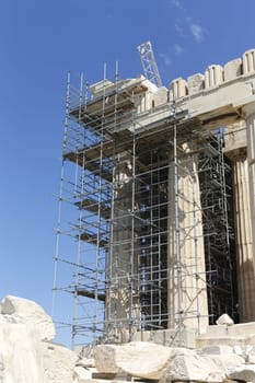 The Parthenon at the Acropolis in Athens, Greece