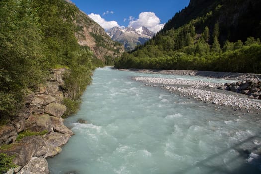 The Veneon river in the Oisans Region, France