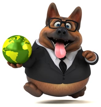 German shepherd dog - 3D Illustration