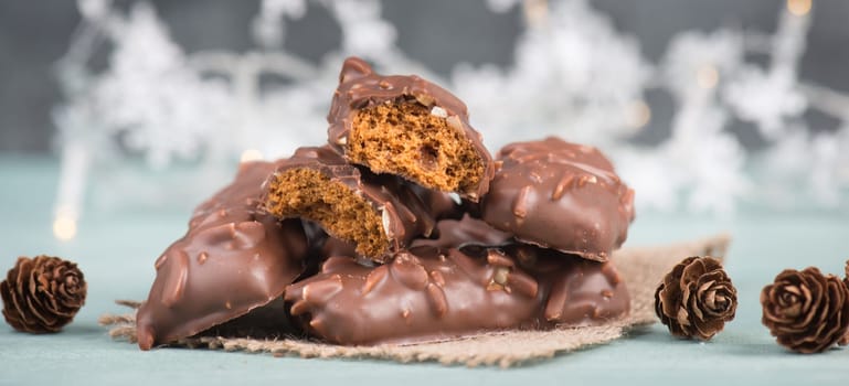 Nurnberg elisen gingerbread with almonds, traditional german christmas sweets