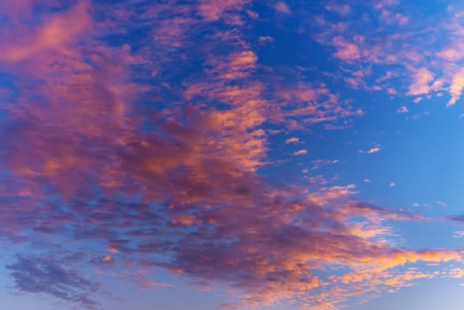 Abstract and pattern of cloud sky background, Pattern of colorful cloud and sky sunset or sunrise: Dramatic sunset in twilight, Beautyful of sky
