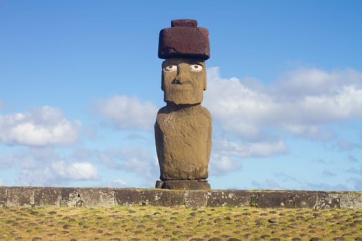 Moai at Ahu Tongariki, Easter island, Chile