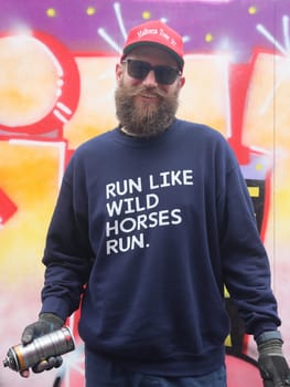 deutscher Rapper MC Fitti beim Auftritt am 28.08.2021 in Magdeburg