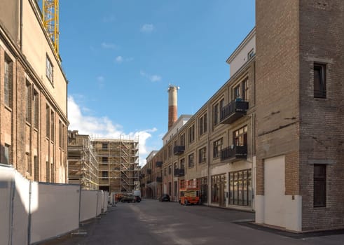 conversion and restoration of an old factory site into apartments