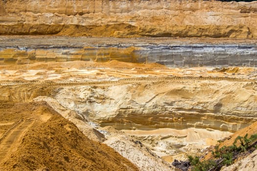 clay mining in Brueggen in Germany, North Rhine Westphalia, Germany